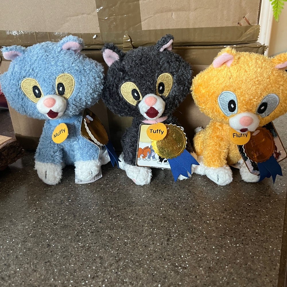 Disney Three Orphan Kittens Bean Bag Set